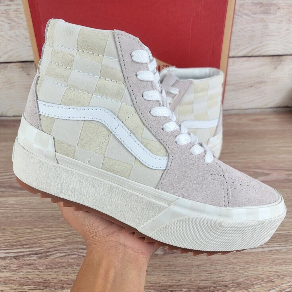 NEW Vans SK8 HI Stacked Platform Suede Women's Size 7 Casual Sneakers Shoes